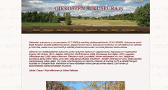 Desktop Screenshot of oikkosten.sukuseura.fi